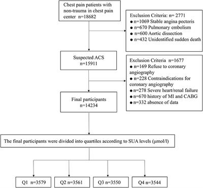 The Relationship Between Serum Uric Acid at Different Concentrations of Lipid Indices and the Risk of Myocardial Revascularization in Patients With Acute Coronary Syndrome: A Retrospective Analysis